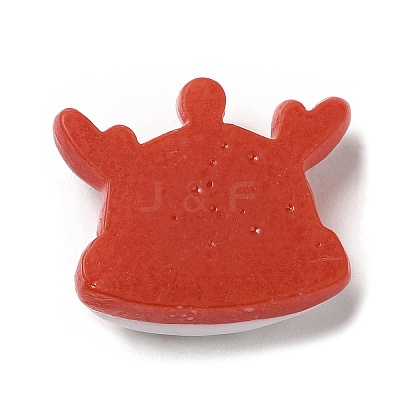Christmas Theme Opaque Resin Cabochons LS-RESI-E043-01D-1