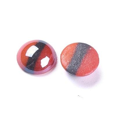 Opaque Glass Cabochons GGLA-S038-12E-8mm-1