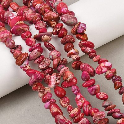 Natural Imperial Jasper Bead Strands G-P444-05D-01-1