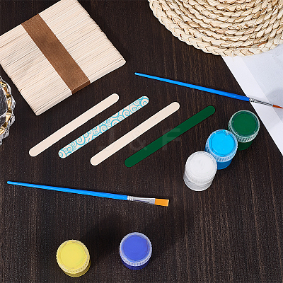 2 Sets Wood Craft Sticks DIY-CP0012-28A-1