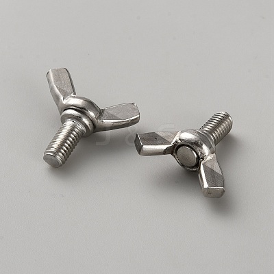 304 Stainless Steel Butterfly Wing Nut Screws DIY-WH0888-481A-P-1