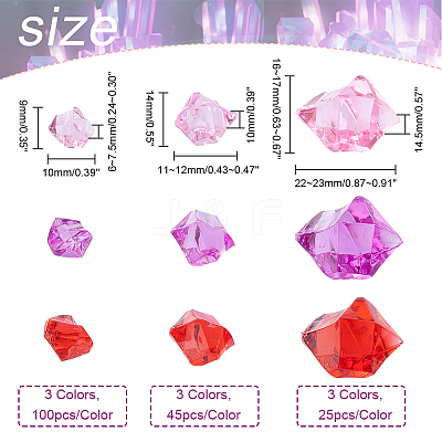 510Pcs 9 Style Transparent Acrylic Beads OACR-GA0001-06-1