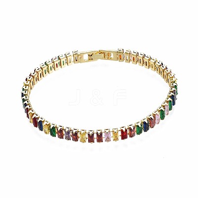 Cubic Zirconia Classic Tennis Bracelet X-ZIRC-S067-073I-NF-1