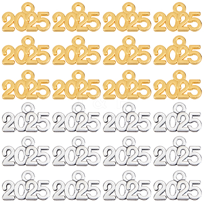 100Pcs 2 Colors Alloy Pendants FIND-SP0002-35-1