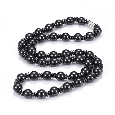 Synthetic Magnetic Hematite Jewelry Sets SJEW-F201-02-1
