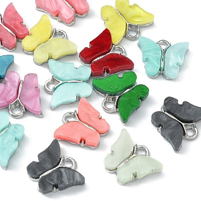 15Pcs Acrylic Charms MACR-YW0002-12P-1