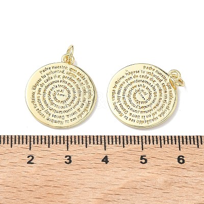 Brass Pendants X-KK-C165-05G-1