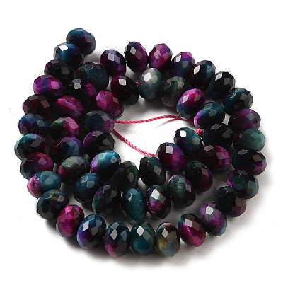 Natural Rainbow Tiger Eye Beads Strands G-NH0002-D01-04-1