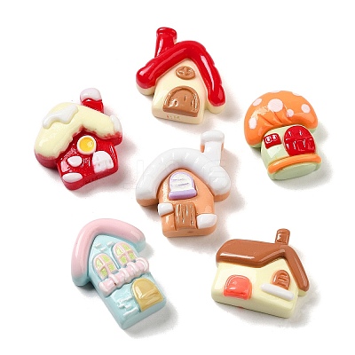 Opaque Resin Cabochons X-RESI-Q228-14-1
