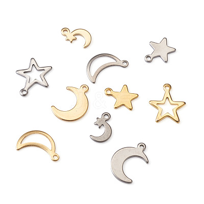 304 Stainless Steel Pendants STAS-PJ0001-07-1