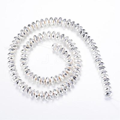 Electroplate Non-magnetic Synthetic Hematite Bead Strands G-Q465-13S-1