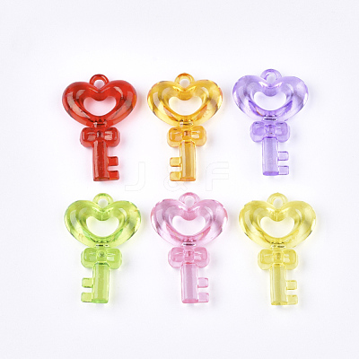 Transparent Acrylic Pendants TACR-S133-059B-1