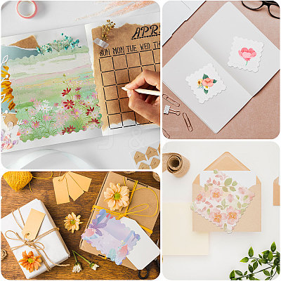 100Pcs 3 Styles Blank Watercolor Paper Blank Stamp DIY-GL0006-35-1