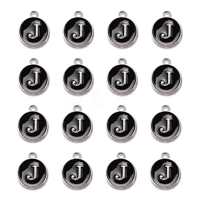 Platinum Plated Alloy Charms X-ENAM-S118-02J-P-1