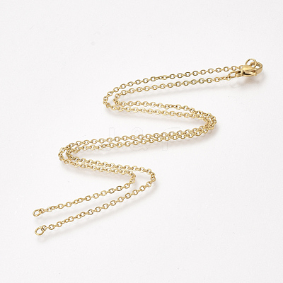 304 Stainless Steel Cable Chain Necklace Making STAS-T040-PJ209-2-70-1