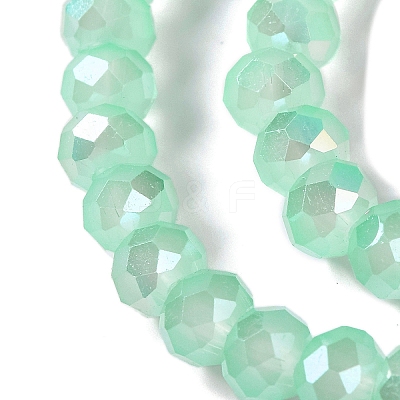 Baking Electroplate Glass Beads Strands DGLA-A039-J6MM-B07-1
