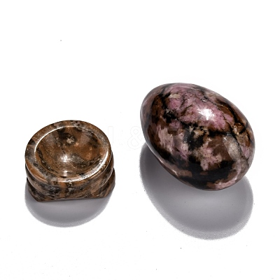 Natural Rhodonite Display Decorations DJEW-G018-09-1