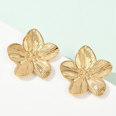 Non-Tarnish 304 Stainless Steel Stud Earrings STAS-L024-004G-02-1