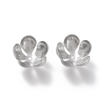 Non-Tarnish 304 Stainless Steel Bead Caps STAS-K194-14P-1