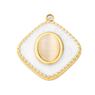 304 Stainless Steel Pendants STAS-V004-13G-01-1