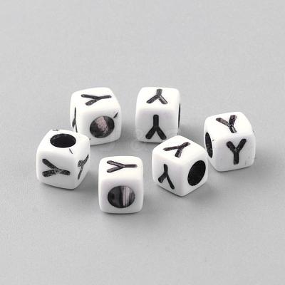 Opaque Acrylic Beads SACR-Q188-02Y-1