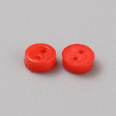 Mini Resin Button FIND-WH0260-26D-1