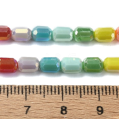 Electroplate Glass Beads Strands EGLA-C004-07-1