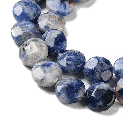 Natural Blue Spot Jasper Beads Strands G-K357-B14-01-1