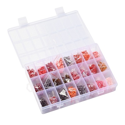 288G 24 Colors Glass Seed Beads SEED-JQ0005-01B-4mm-1