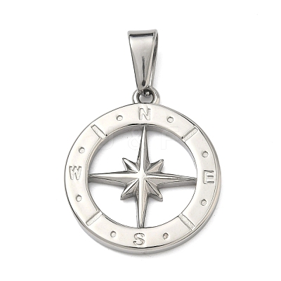 304 Stainless Steel Pendants STAS-A140-01A-P-1