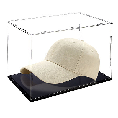 Transparent Plastic Minifigures Display Case ODIS-WH0043-144B-1