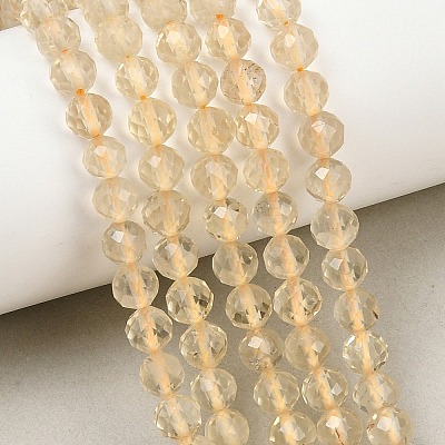 Natural Lemon Quartz(Heated) Beads Strands GG-NH0007-A01-01-1