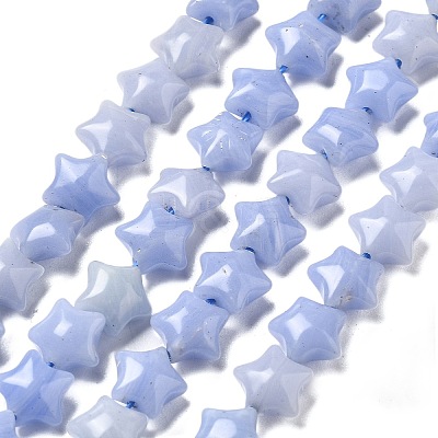 Synthetic Blue Lace Agate Beads Strands G-Z080-A21-8mm-1