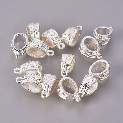 Tibetan Silver Color Plated Tube Bails K08IW022-1
