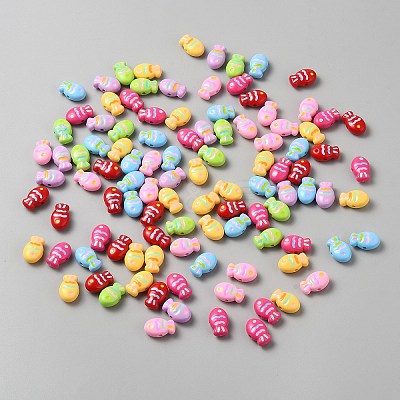 Opaque Acrylic Beads OACR-WH20001-14-1