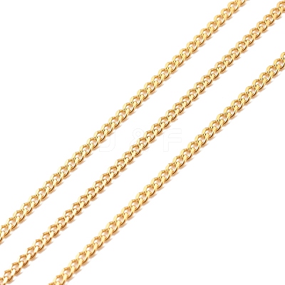 Ion Plating(IP) 304 Stainless Steel Curb Chains CHS-E005-02G-1