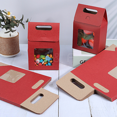 Rectangle Paper Gift Boxes with Clear Window CON-WH20003-02E-1