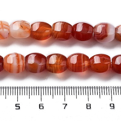Natural Banded Agate Beads Strands G-G172-02A-1