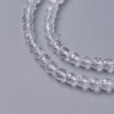 Natural Quartz Crystal Beads Strands G-F596-44-3mm-1