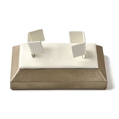 Imitation Leather Jewelry Bangle Display Stands ODIS-K005-08-1
