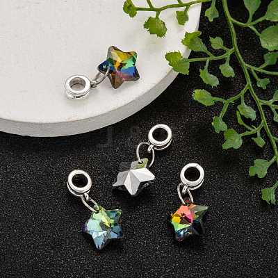Tibetan Style Alloy Large Hole European Dangle Charms X-PALLOY-JF00040-1
