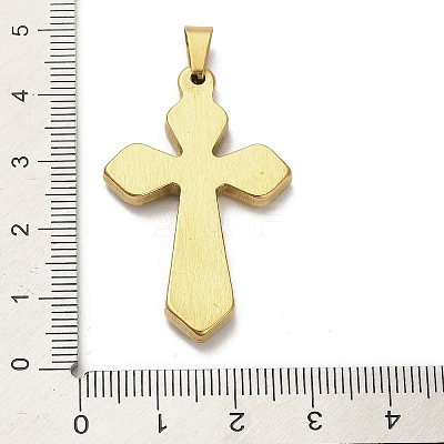 304 Stainless Steel Charms with Rhinestone STAS-Q343-16G-1