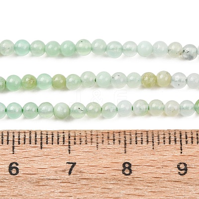 Natural Chrysoprase Beads Strands G-H358-A04-3mm-02-1
