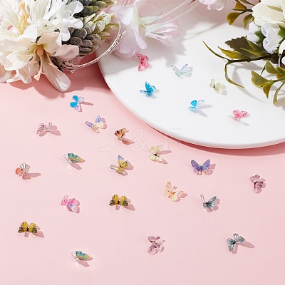 96 Pcs 3D Resin Cabochons MRMJ-SC0001-02-1