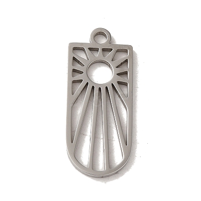 Non-Tarnish 201 Stainless Steel Pendants STAS-E211-08P-1