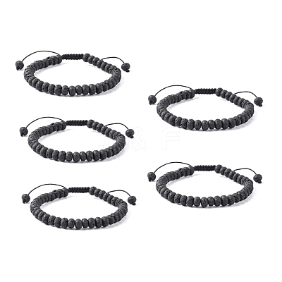Adjustable Nylon Cord Braided Bead Bracelets BJEW-F369-B11-1
