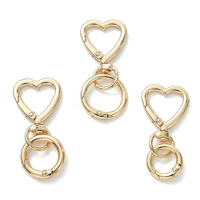 3Pcs Alloy Spring Gate Rings KEYC-JKC01477-1