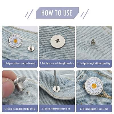 Alloy Button Pins for Jeans LS-PURS-PW0009-01D-01AB-1