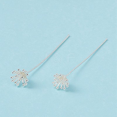 Brass Flower Head Pins KK-G413-03S-1
