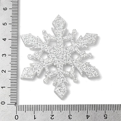 Christmas Themed Acrylic Big Pendants OACR-L018-13B-1